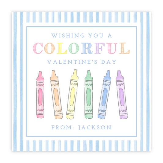 Crayon Valentine (Blue)