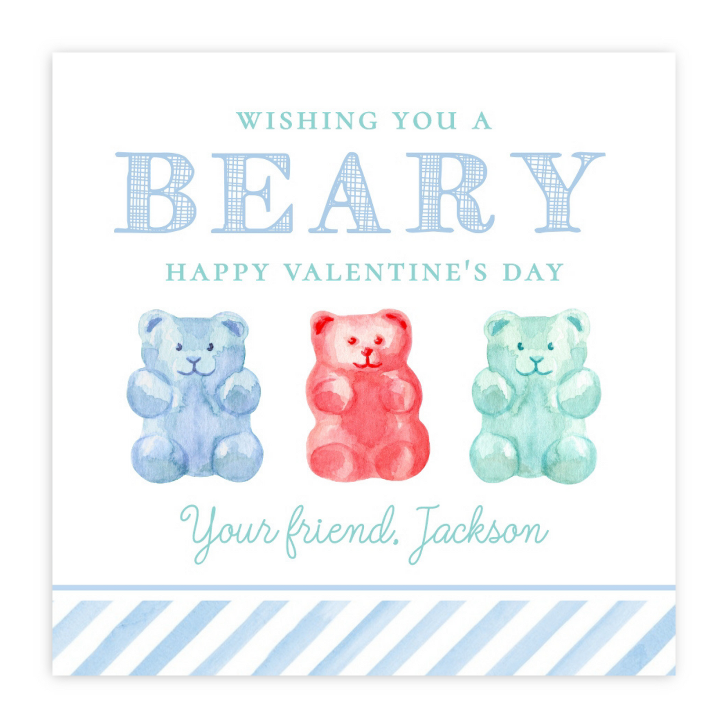 Gummy Bear Valentine (Blue)