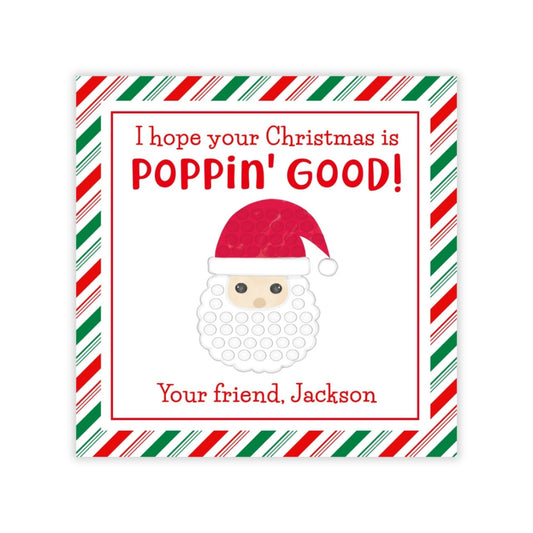 Kids Christmas Gift Tag - Pop It