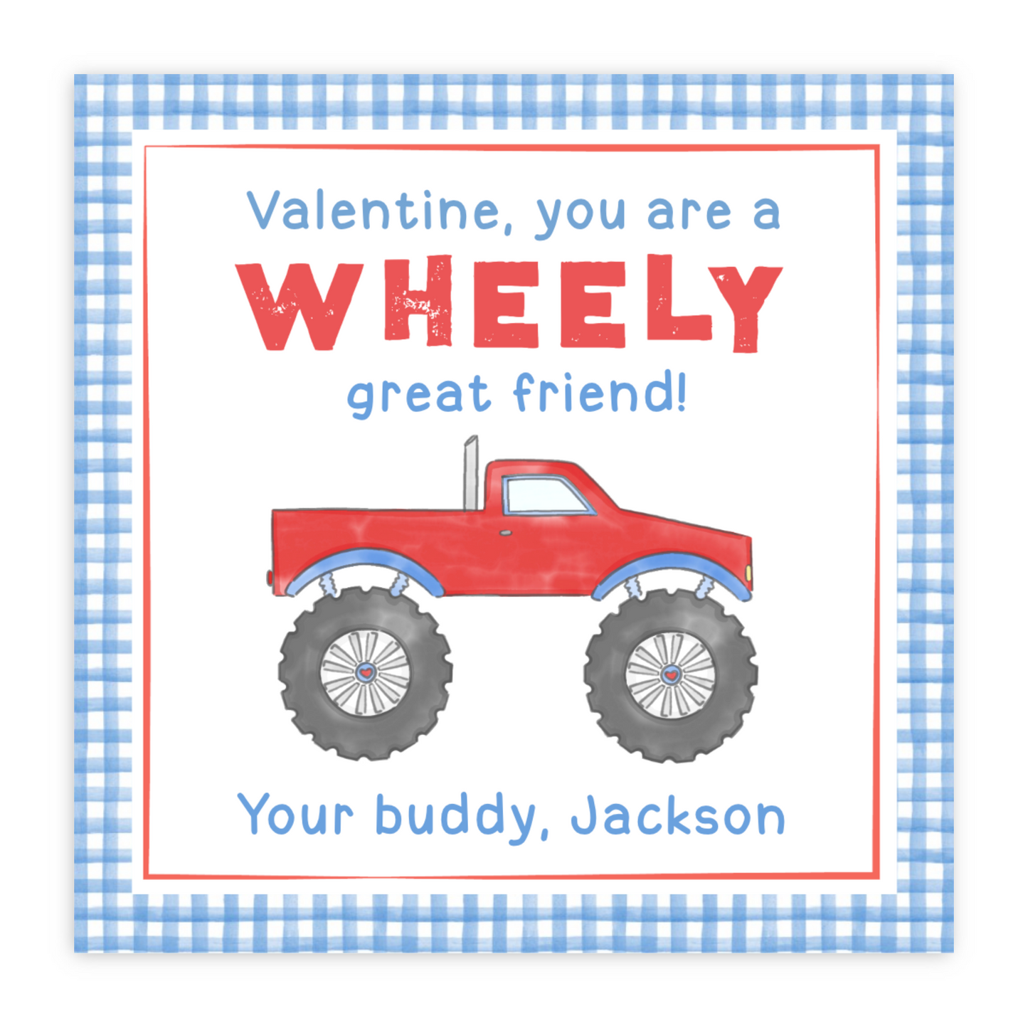 Monster Truck Valentine