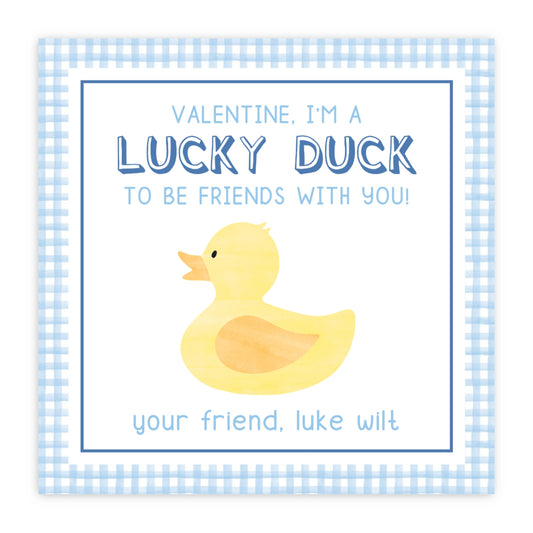 Duck Valentine (Blue)