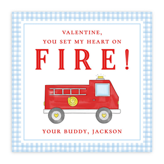 Fire Truck Valentine