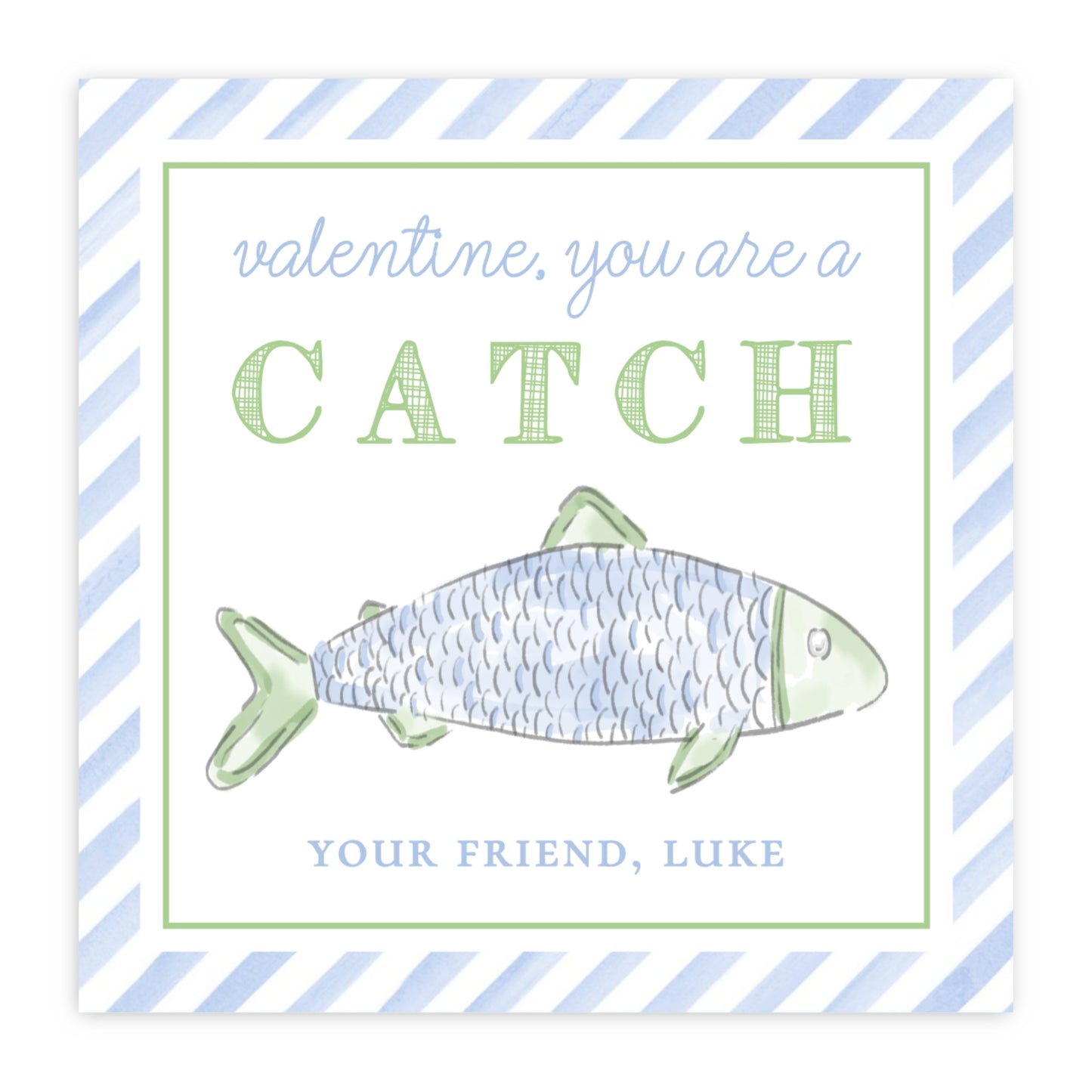 Fish Valentine (Blue)