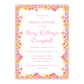 Bright Floral Bridal Shower Invitations