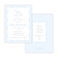 Rocking Horse Baby Shower Invitations - Blue