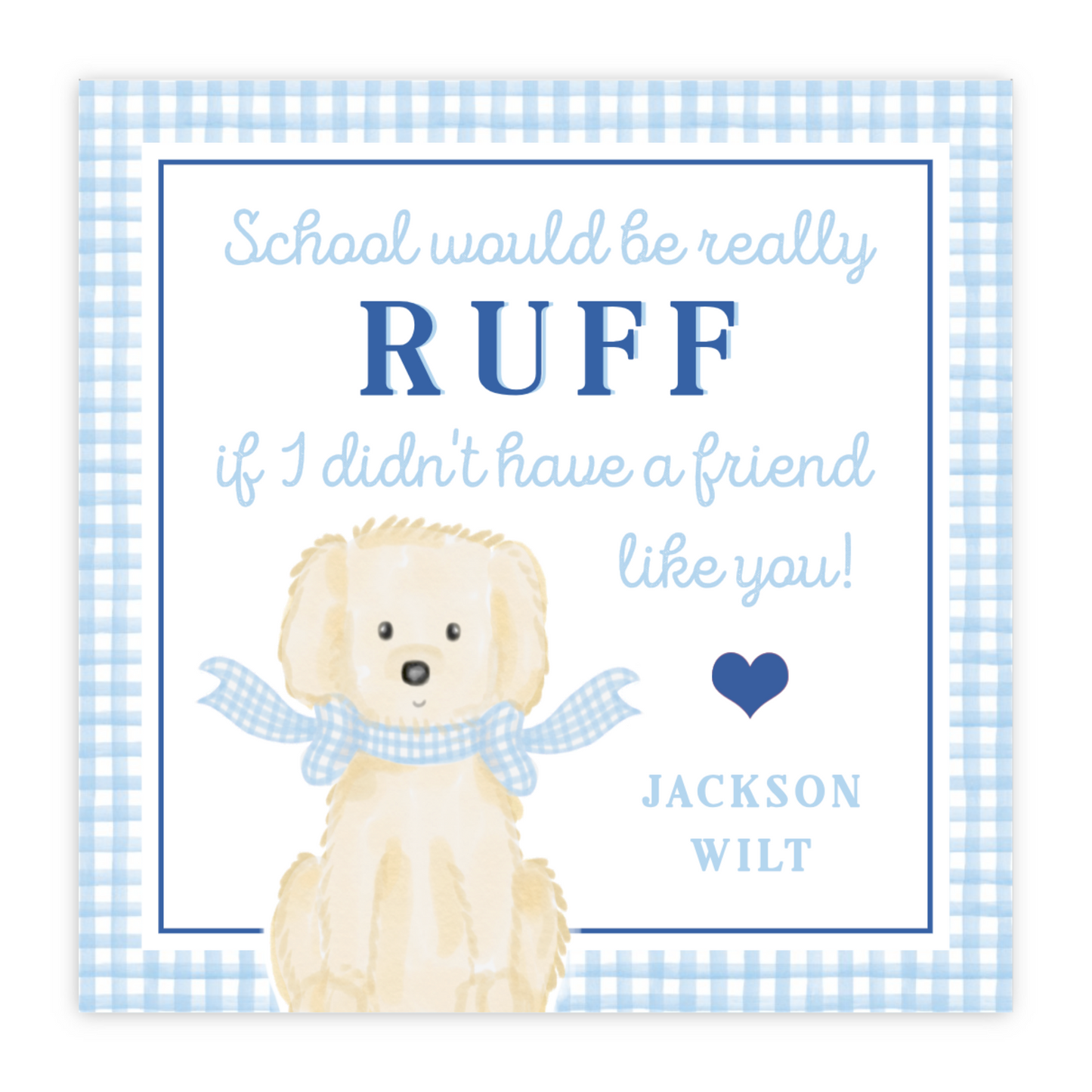 Puppy Valentine (Blue)