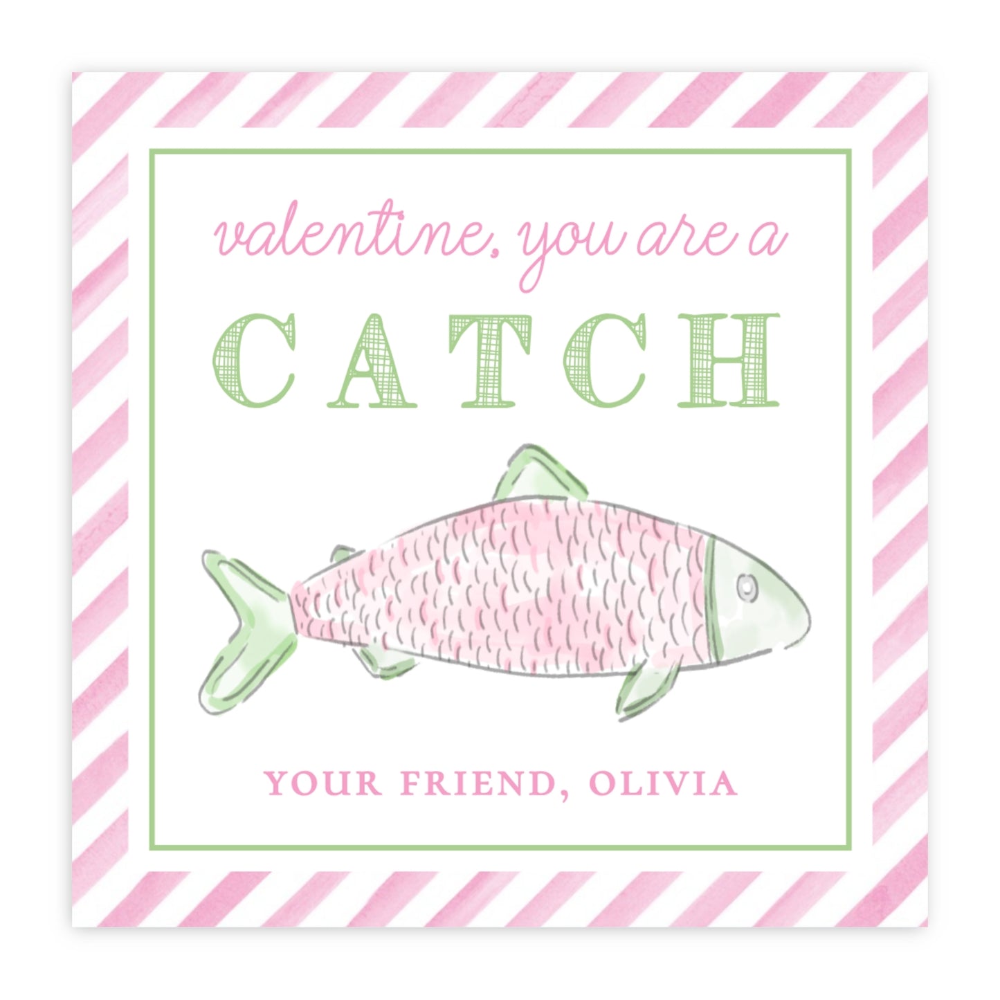 Fish Valentine (Pink)