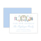 Christmas New Address Enclosure Card - Festive Nativity, Pastel Blue