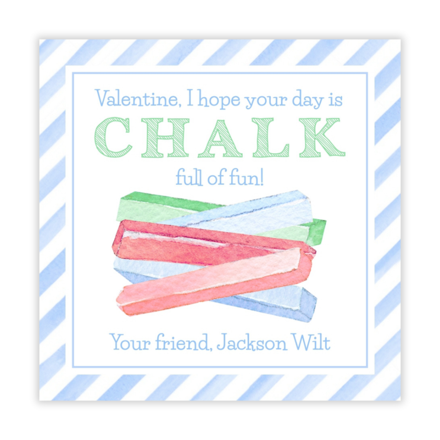 Chalk Valentine (Blue)