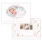 Birth Announcement Photo Card - Heirloom Moments, Pink