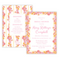 Bright Floral Bridal Shower Invitations