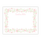 Pink Floral Vine Personalized Note Cards