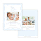 Birth Announcement Photo Card - Rocking Horse, Blue