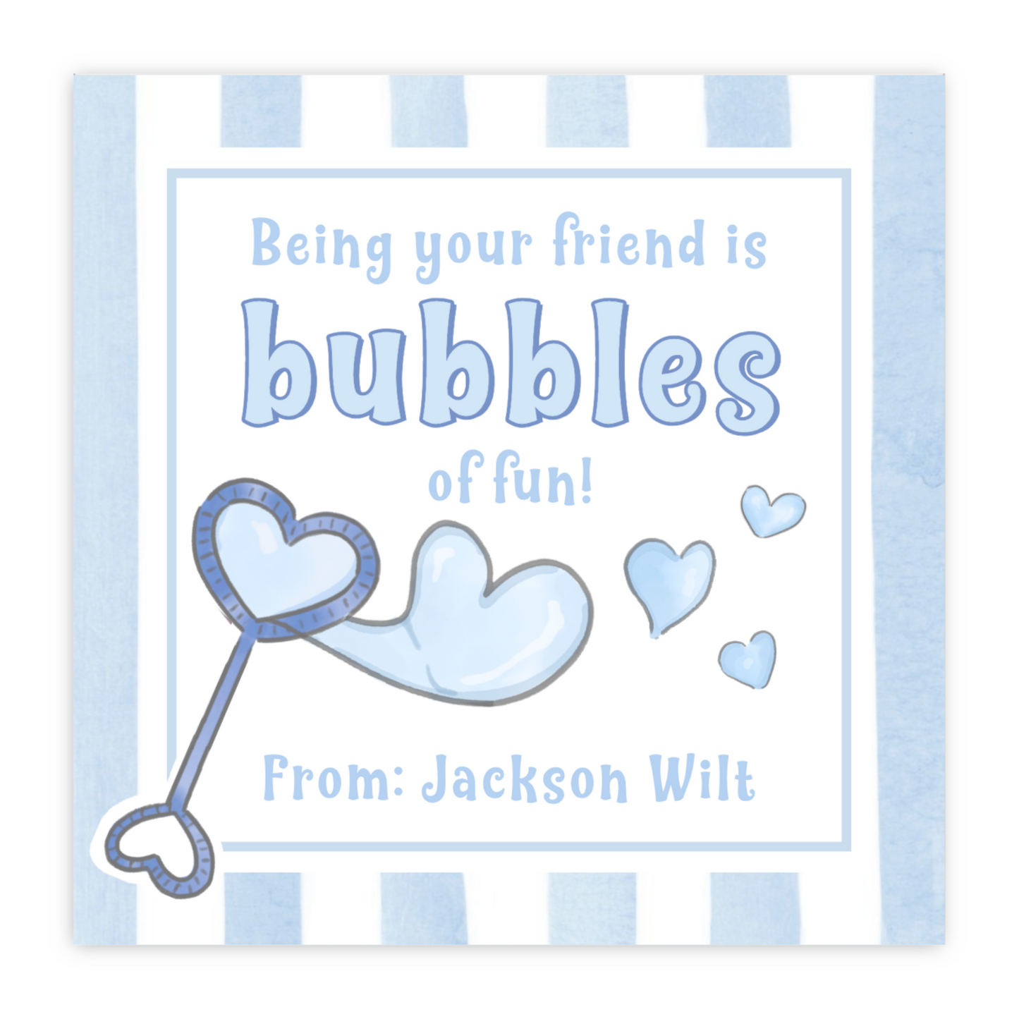 Bubble Valentine (Blue)