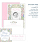 Christmas New Address Enclosure Card - Festive Nativity, Pastel Pink