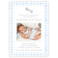 Birth Announcement Photo Card - Rattle, Blue