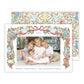 Christmas Photo Card - Festive Nativity (Garland) (Landscape)