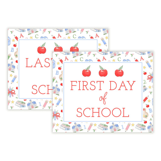 First and Last Day of School Sign - Preppy School Days - READY TO SHIP