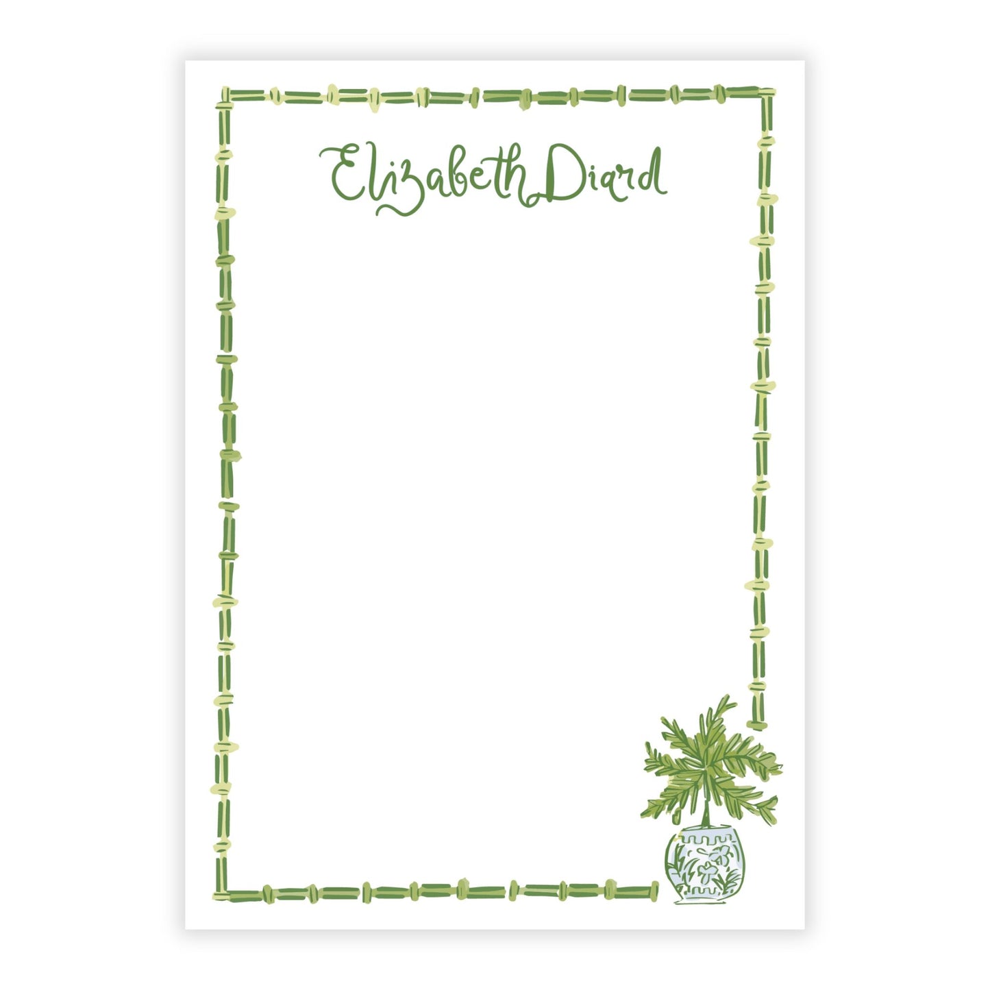 Secret Garden Personalized Notepad