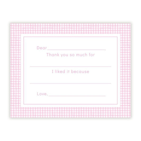 Set of 10 Note Cards - Fill in the Blank (Pink) - READY TO SHIP