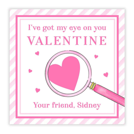 Magnifying Glass Valentine (Pink)