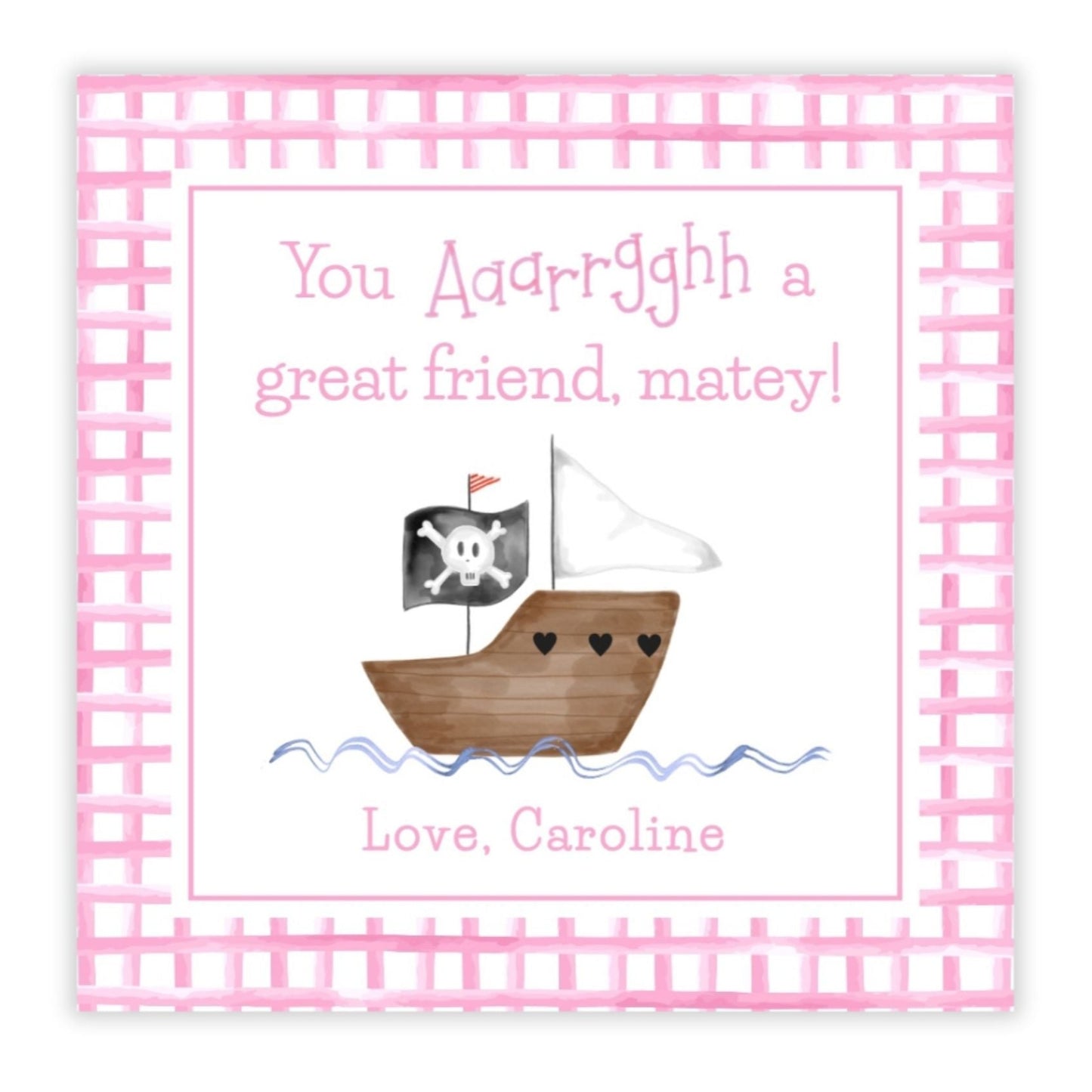 Pirate Valentine (Pink)