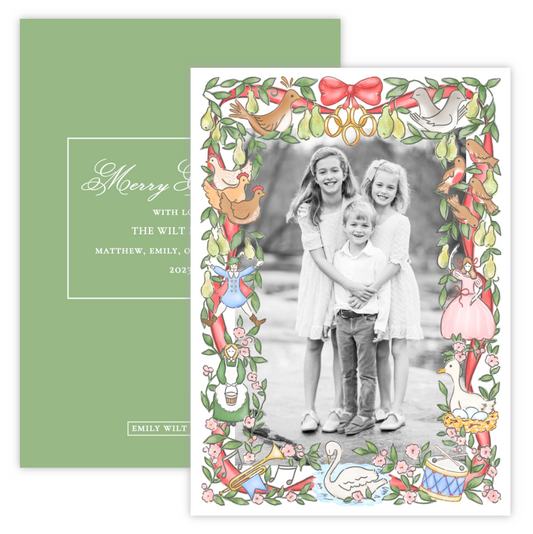 Christmas Photo Card - Twelve Days of Christmas, Full Photo (Portrait)