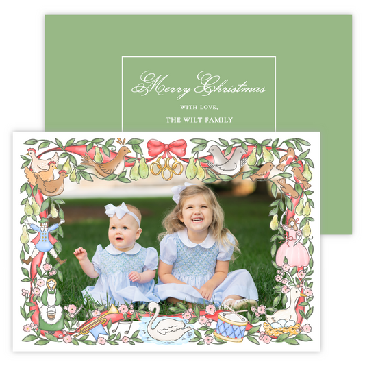 Christmas Photo Card - Twelve Days of Christmas, Full Photo (Landscape)