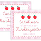 PRINTABLE First and Last Day of School Sign - Apples (Pink)