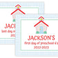 PRINTABLE First and Last Day of School Sign - School House (Blue)