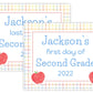 PRINTABLE First and Last Day of School Sign - Plaid