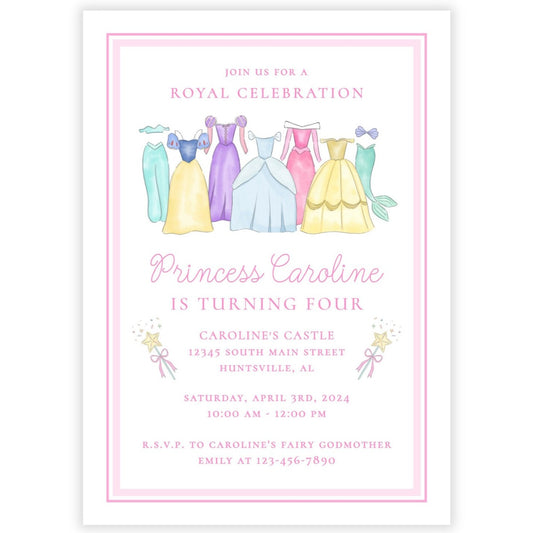 Princess Birthday Invitations