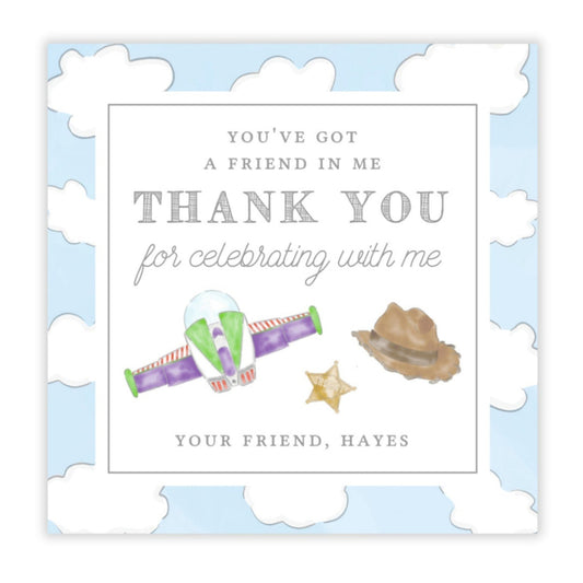 Toy Birthday Party Favor Tags