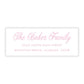 Christmas Address Labels - Festive Nativity, Pastel (Pink)