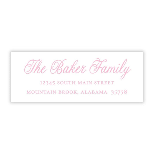 Christmas Address Labels - Festive Nativity, Pastel (Pink)