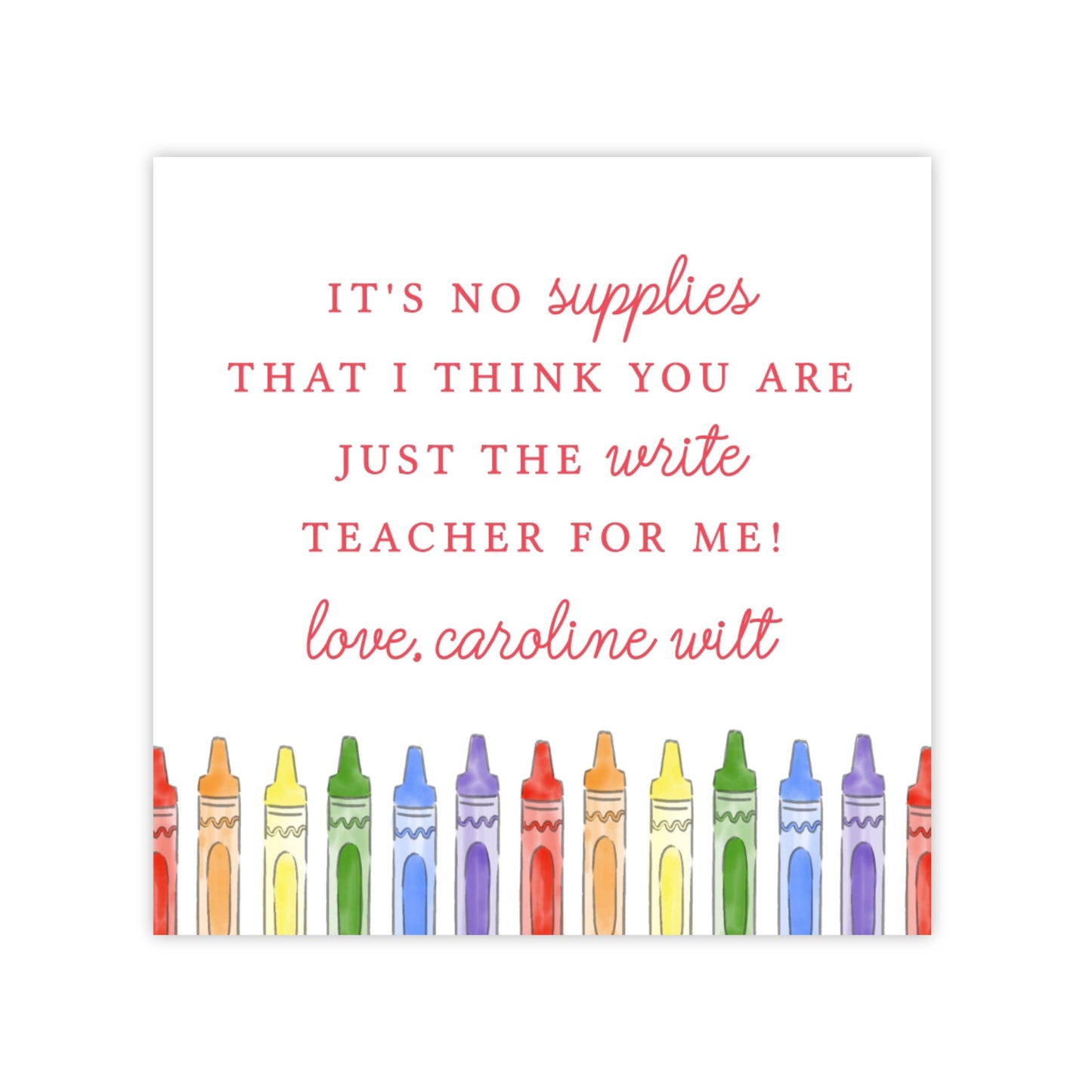 PRINTABLE Teacher Appreciation Gift Tag