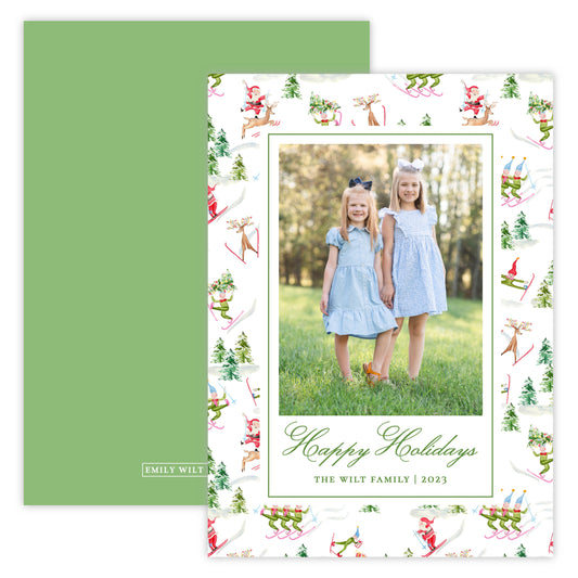 Christmas Photo Card - Santa's Chalet (Portrait)