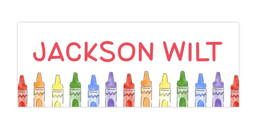 Name Labels - Primary Crayons
