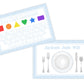 Laminated Shapes and Tracing Placemat (Blue)